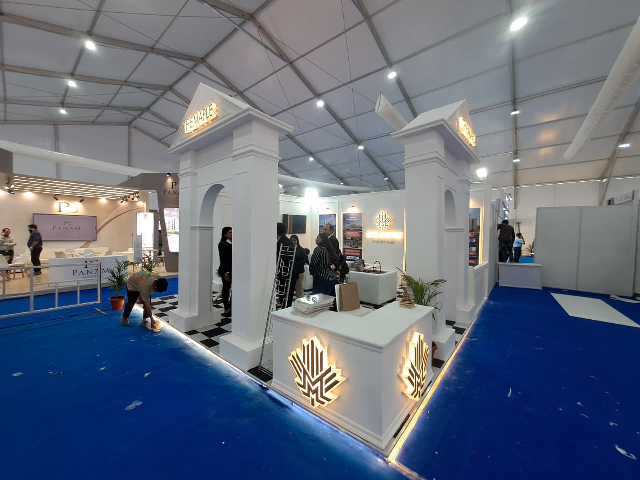 Completed exhibition stall build